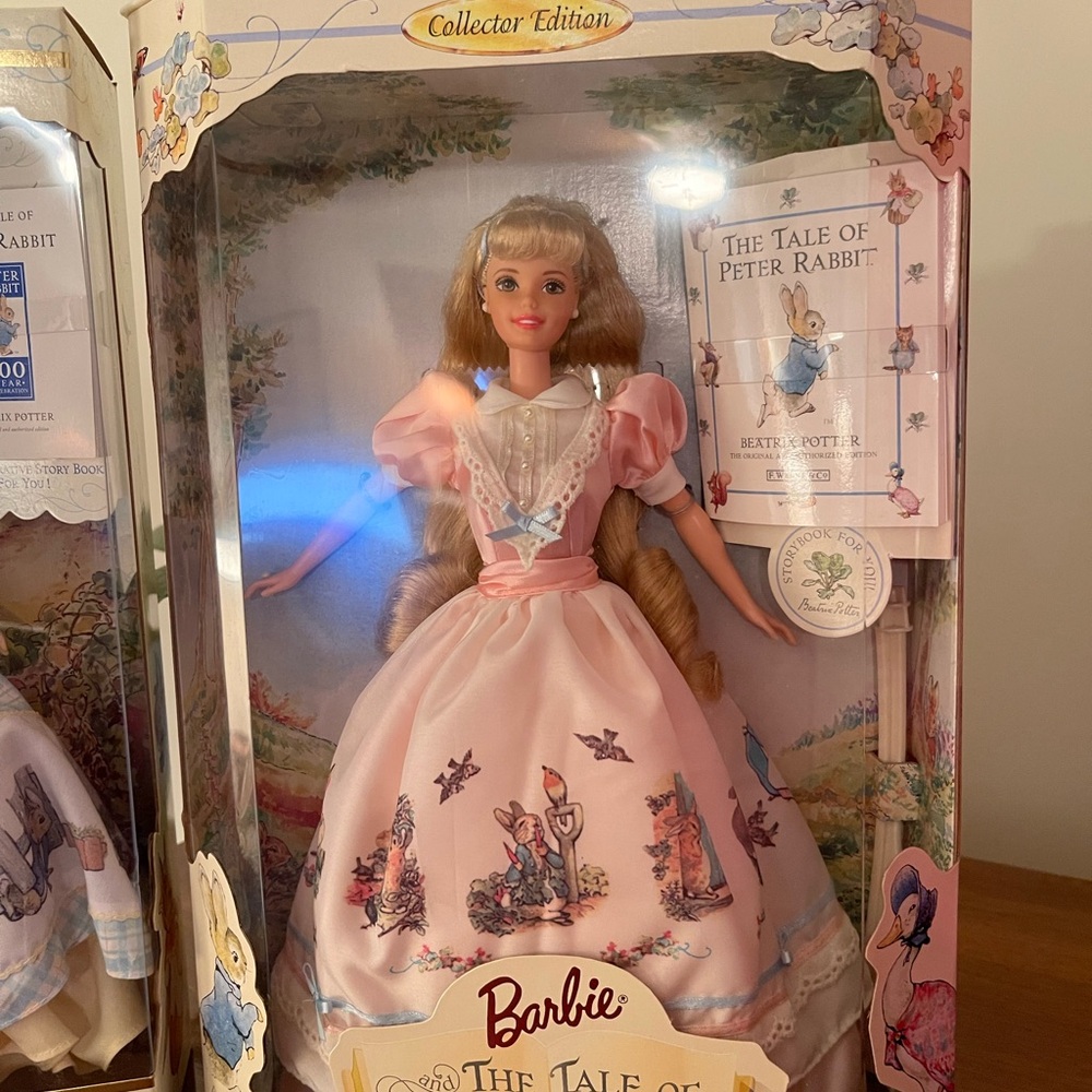Barbie Peter Rabbit Doll in Pink Dress